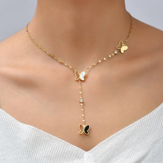 Clavicle Butterfly Simple Necklace